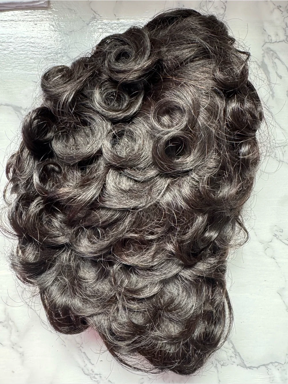 100% Human Hair Pixie Wave Wig Glueless Short Finger Wave Pin Curl Natural Black